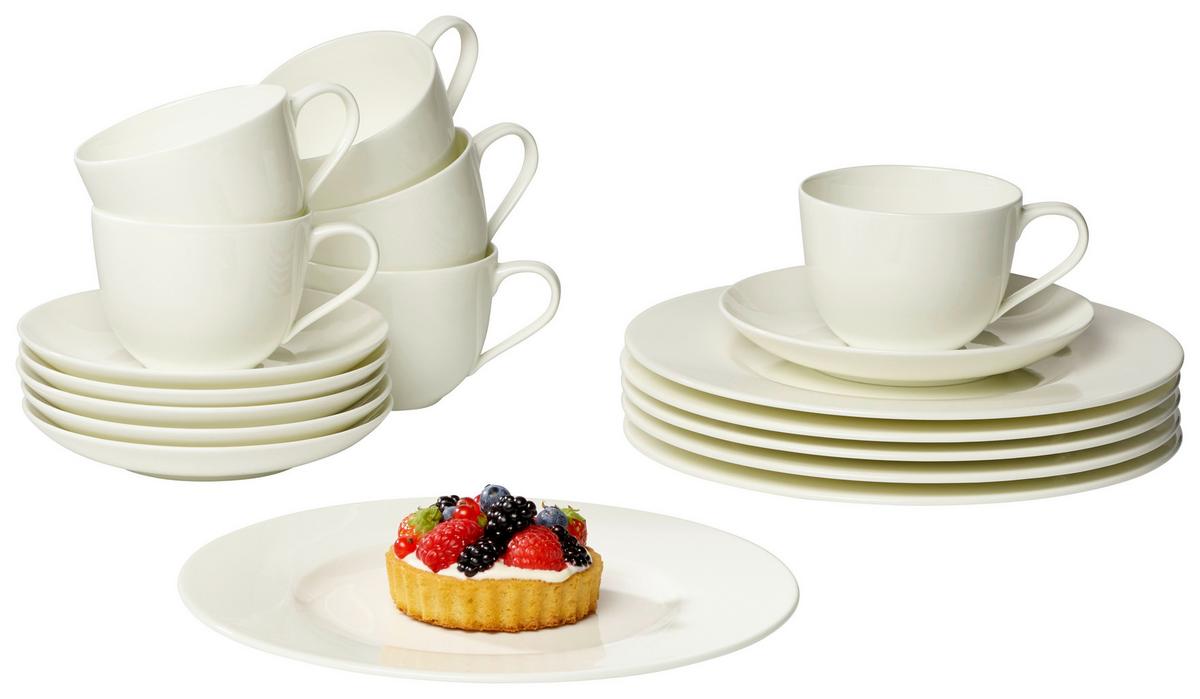 SERWIS KAWOWY TEBY VILLEROY & BOCH - biały, Basics, ceramika (34/19/32cm) - Noblesse - V&B