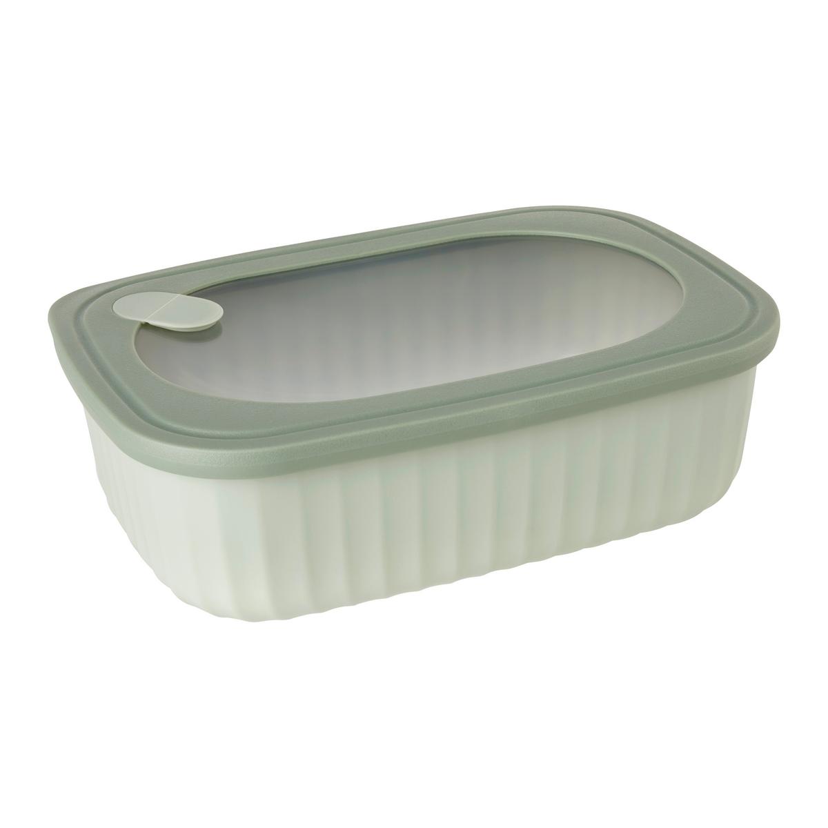 Vorratsdose Betty L in Grün/Transparent - Transparent/Grün, Modern, Kunststoff (22,5/7,5/15,5cm) - Modern Living