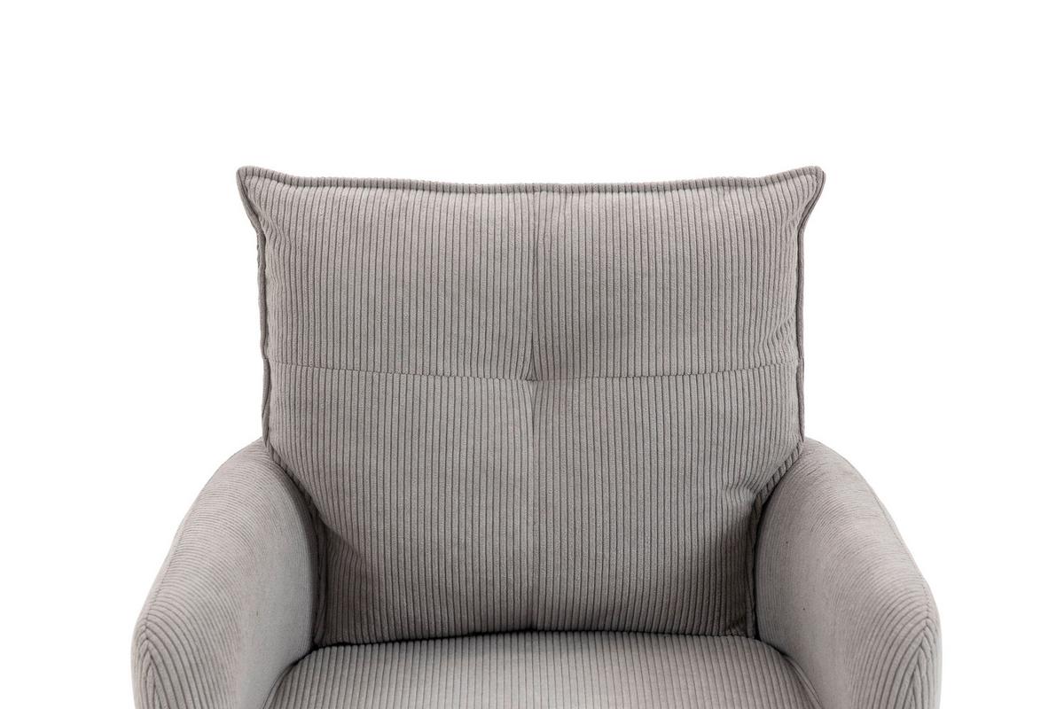 STOŁEK BAROWY POINT - czarny/taupe, Design, metal/tkanina (54/98-120/58cm) - Novel