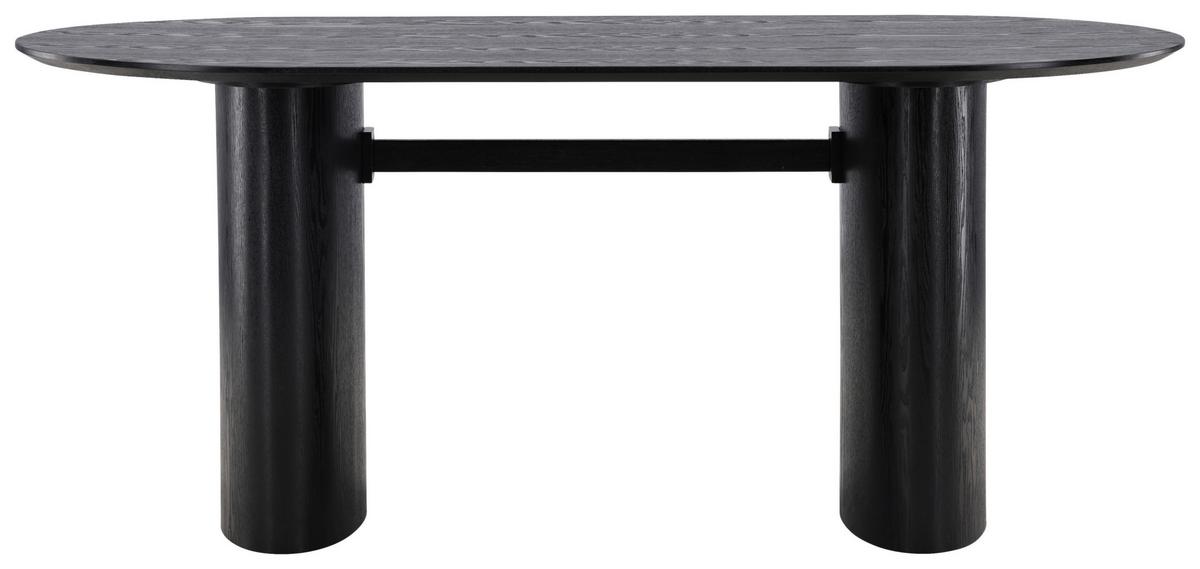 ESSTISCH ISOLDE - Schwarz, Design, Holzwerkstoff (180/90/75cm) - Livetastic