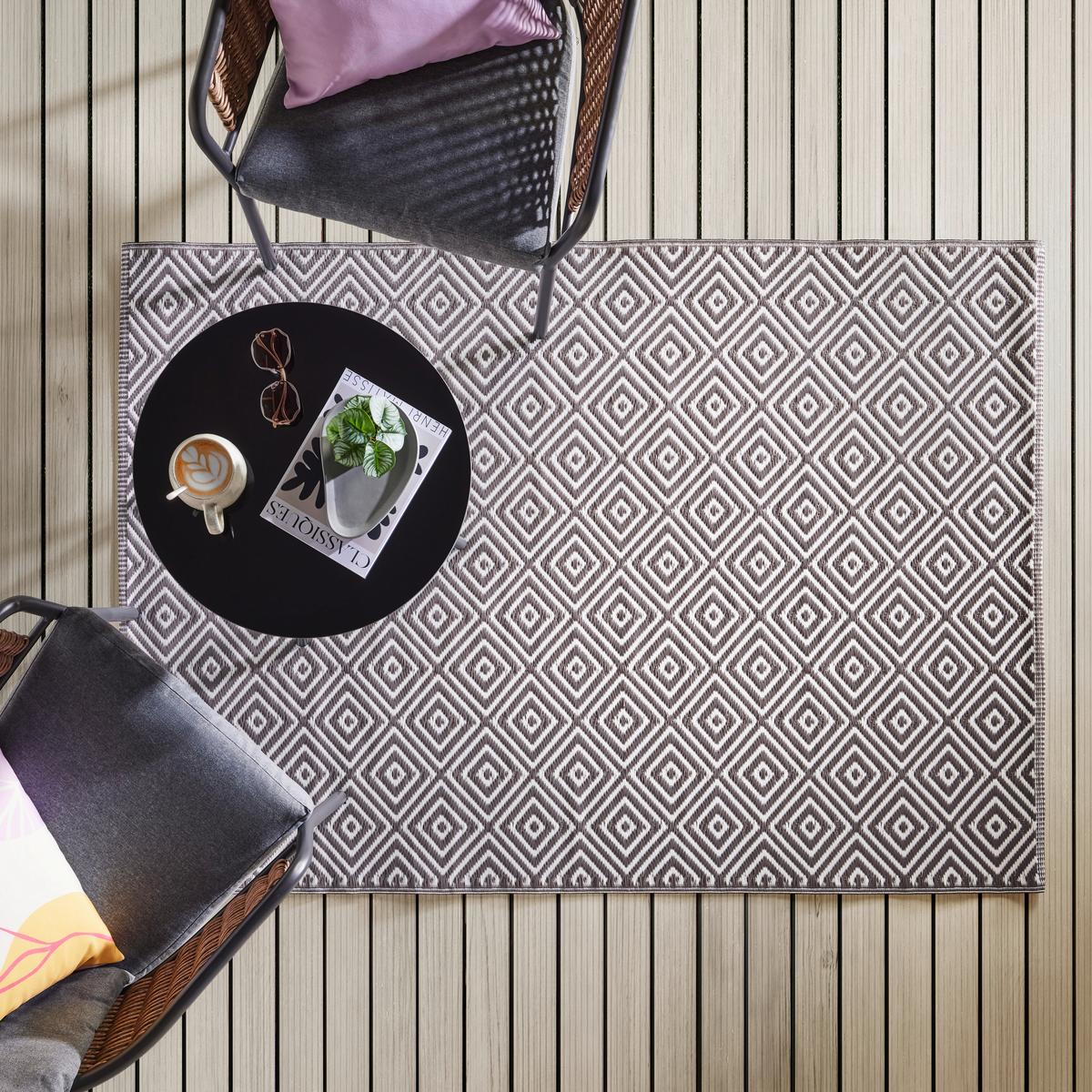 Zunanja Preproga Miami, 120x170cm, Siva - siva, Basics (120/170cm) - Modern Living