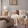PÄLSKUDDE BELLA - naturfärgad, Modern, textil (45/45cm) - Premium Living