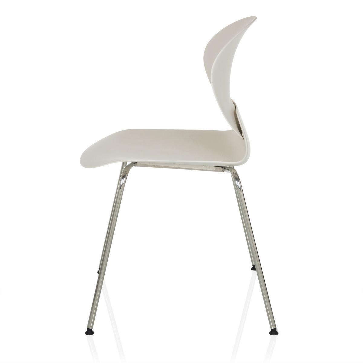 Konferenčni Stol T36 Vi, Bela - srebrne barve/bela, Moderno, kovina/umetna masa (56/80/54cm) - MID.YOU