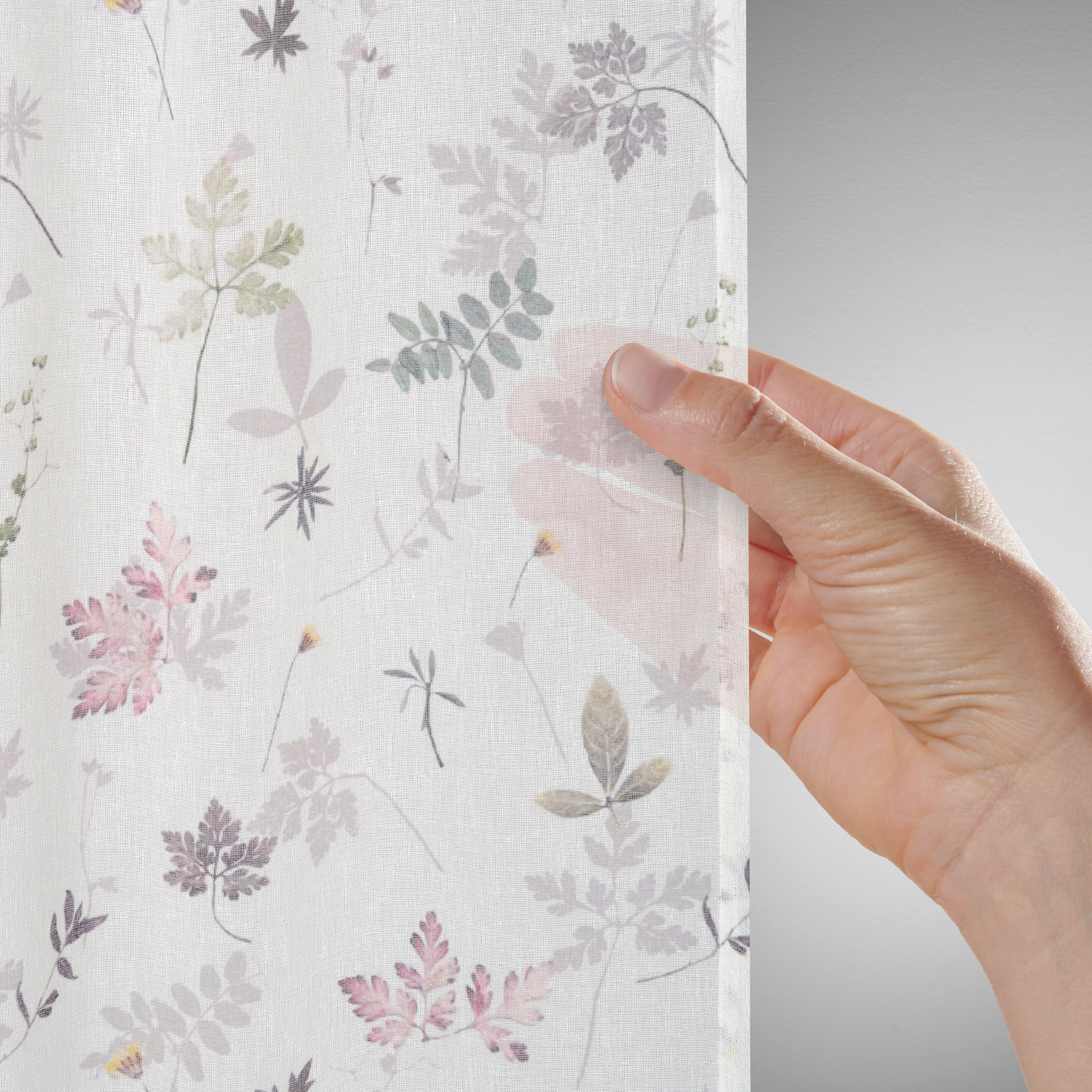 GARDINLÄNGD STEFFI - grön, Romantik / Lanthus, textil (135/255cm) - Mömax