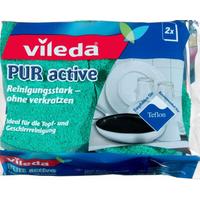 Mosogatószivacs Pur Active F10004 Vileda - zöld, Konventionell, textil - Vileda