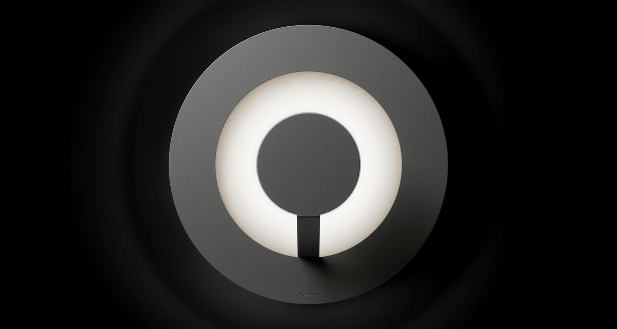 KINKIET LED 51-828-168 LED WL/DL FLAT - srebrny/szary, Design, metal (29/11,8cm) - Grossmann
