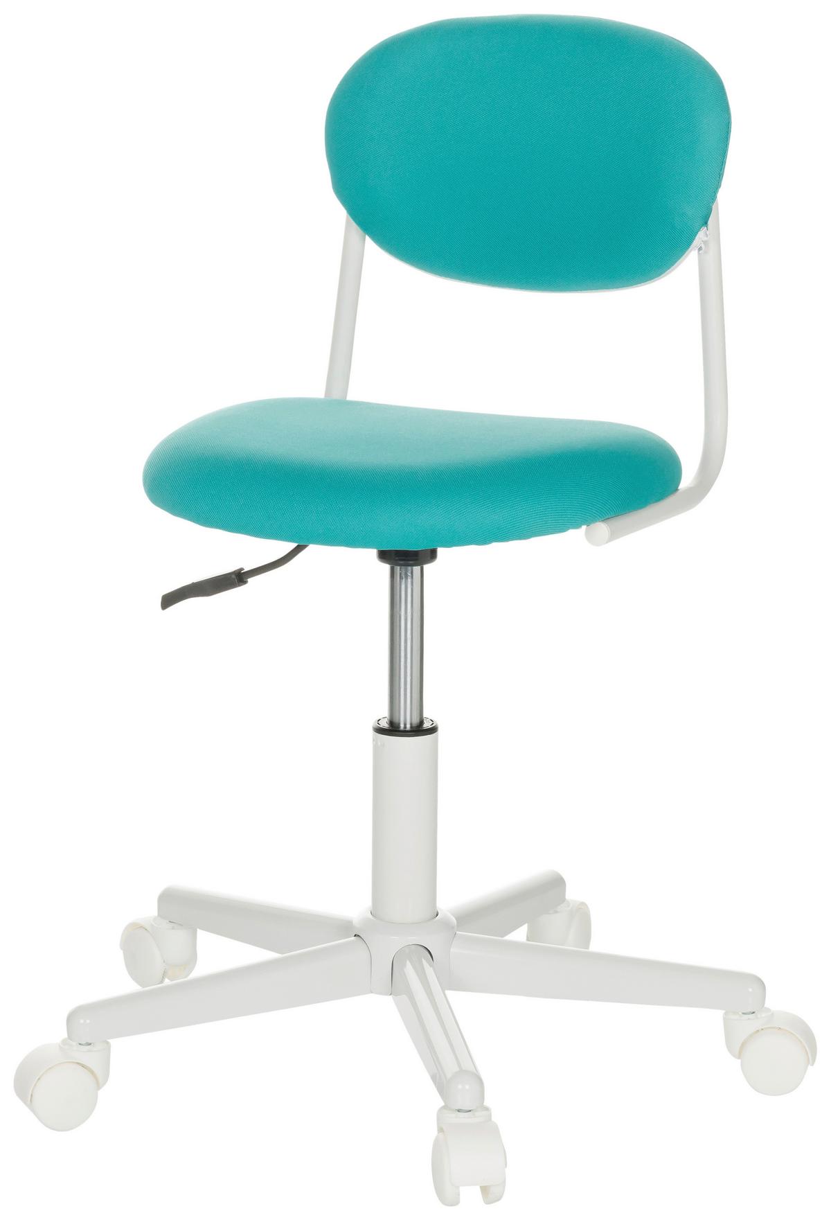 Otroški Vrtljivi Stol Kiddy Base I, Turkizna - turkizna/bela, Basics, umetna masa/tekstil (60/72-83/60cm) - MID.YOU
