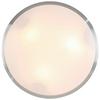 PLAFONNIER WINFRIED - couleur aluminium/blanc, KONVENTIONELL, métal/matière synthétique (50/9cm) - Mömax