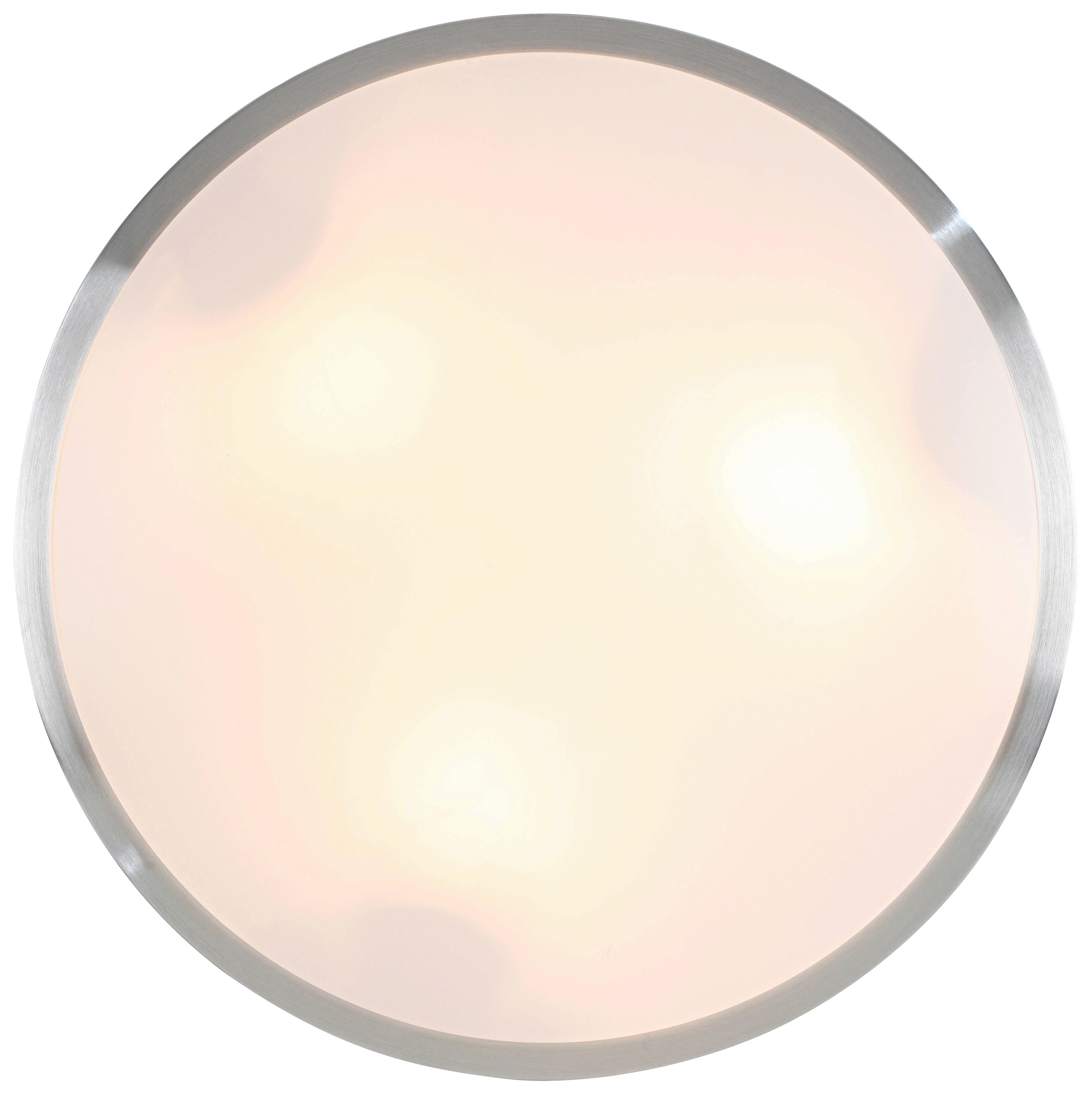 TAKLAMPA WINFRIED - vit/aluminiumfärg, Klassisk, metall/plast (50/9cm) - Mömax