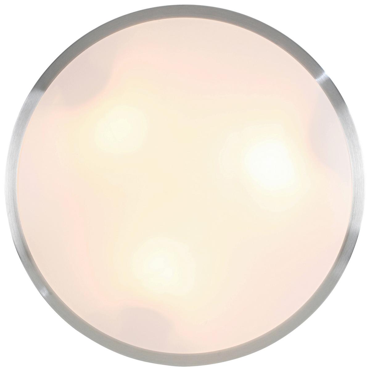 Stropna Svetilka Winfried - bela/barve aluminija, Konvencionalno, kovina/umetna masa (50/9cm) - Mömax