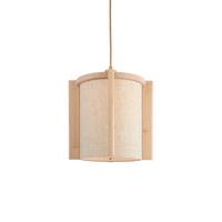 Viseča Svetilka Corsica, Bež - bežrjava/barve jelše, Trend, tekstil/les (25cm) - Good & Mojo