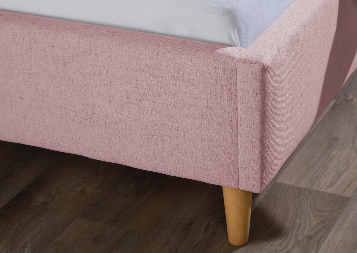 Polsterbett Slade Rosa ca. 100x200 cm - Rosa/Naturfarben, MODERN, Holz/Textil (100/200cm) - Livetastic