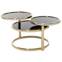 Mizica Susi - zlate barve, Design, kovina/steklo (58/58/43cm) - MID.YOU