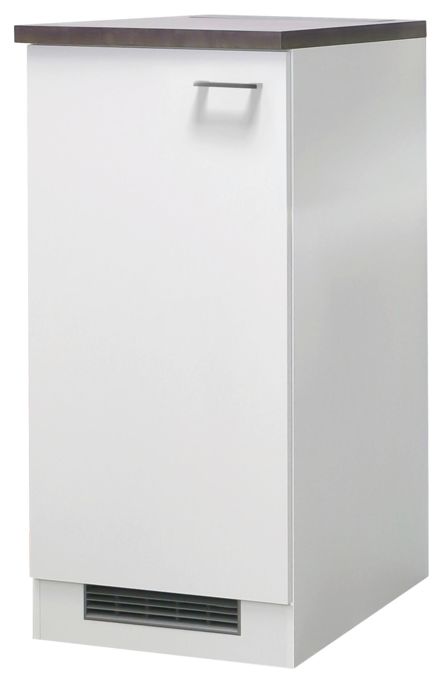 Omara Za Vgradno Napravo Lucca, Bela, Rjava - bela/barve aluminija, Konvencionalno, umetna masa/leseni material (60/126/60cm) - FlexWell