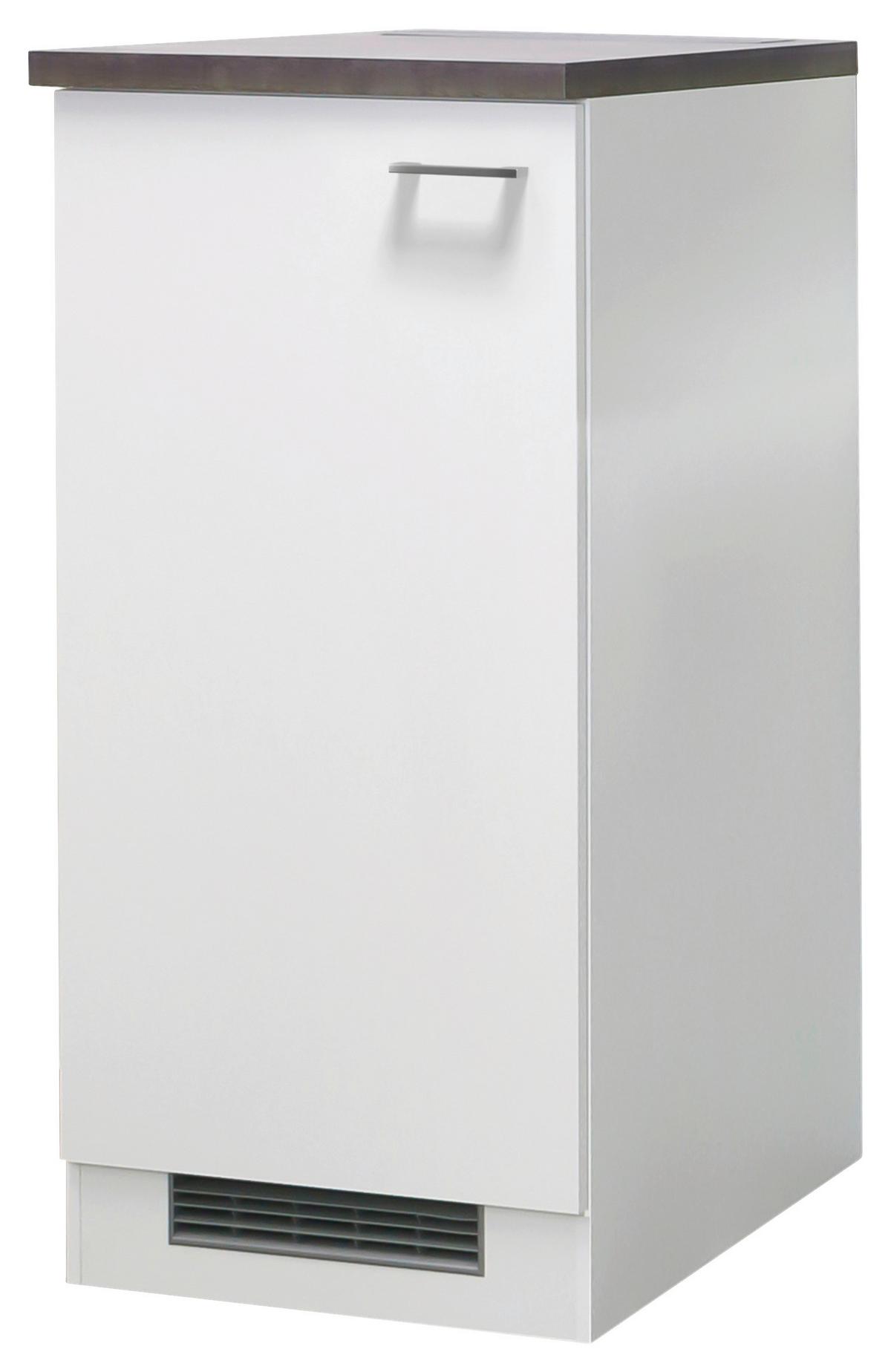 Omara Za Vgradno Napravo Lucca, Bela, Rjava - bela/barve aluminija, Konvencionalno, umetna masa/leseni material (60/126/60cm) - FlexWell