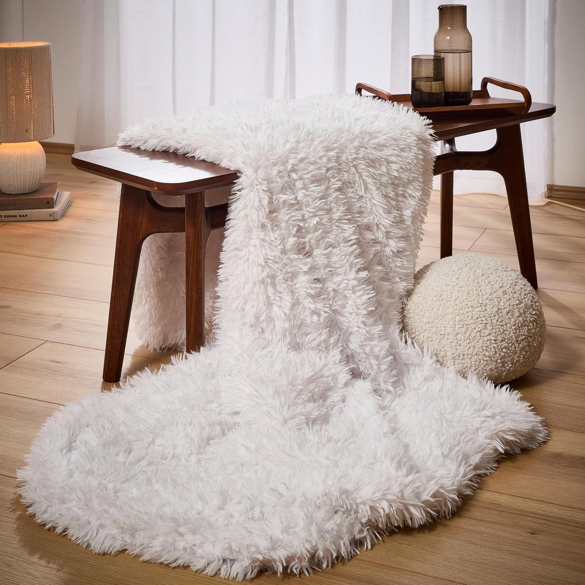 KOC FUTRZANY REBORN - biały, Konventionell, tkanina (140/190cm) - Zoeppritz