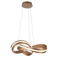 LED-Hängeleuchte Elisa Cappuccino max. 36 Watt - Cappuccino, MODERN, Kunststoff/Metall (52/120cm) - Mömax