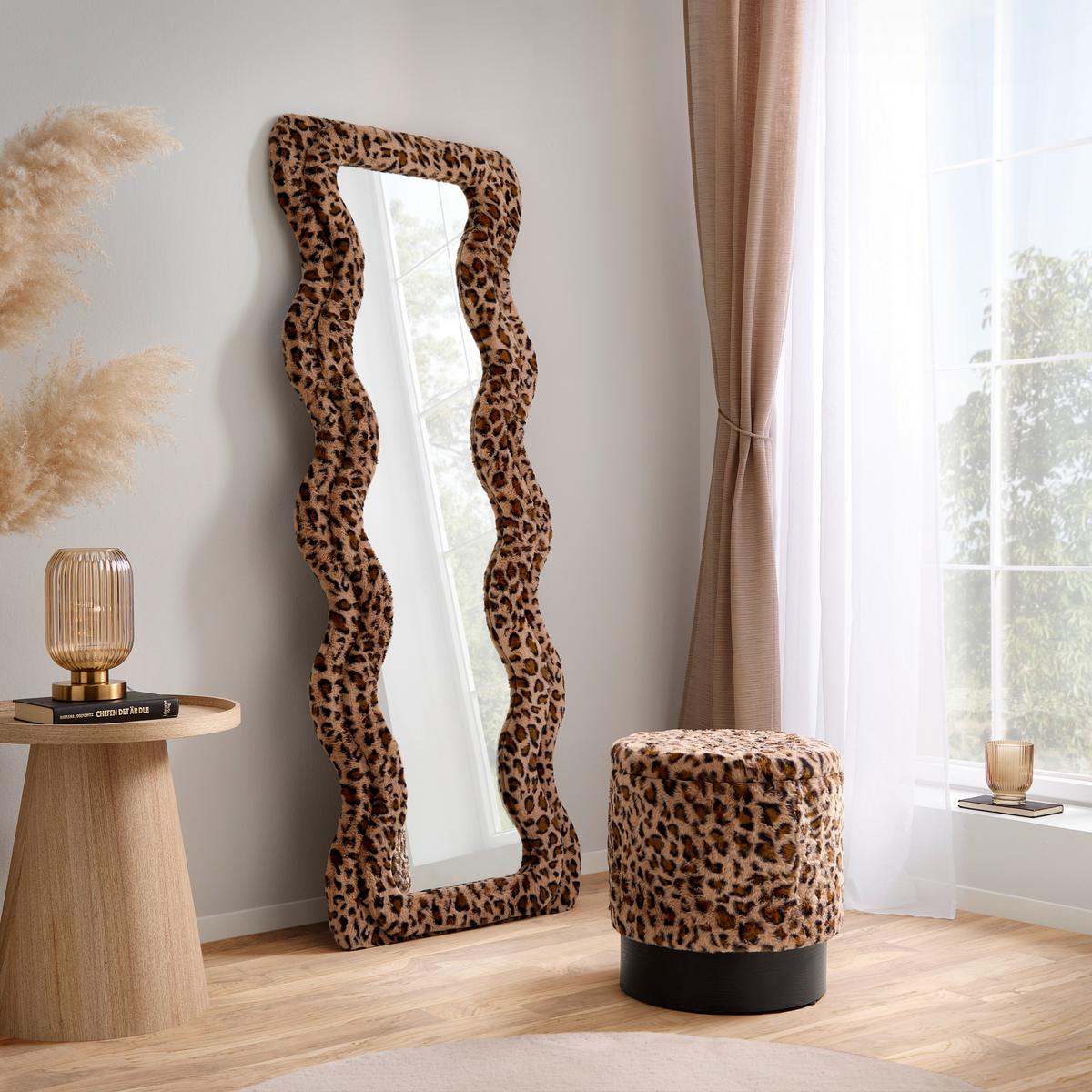 Suki Ogledalo - smeđa, Romantično / ladanjski, staklo/drvni materijal (60/160/4cm) - Premium Living