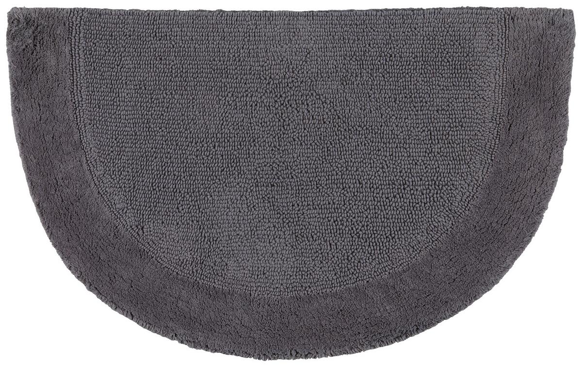 Fürdőszobaszőnyeg Karen - antracit, Konventionell, textil (50/80cm) - Premium Living