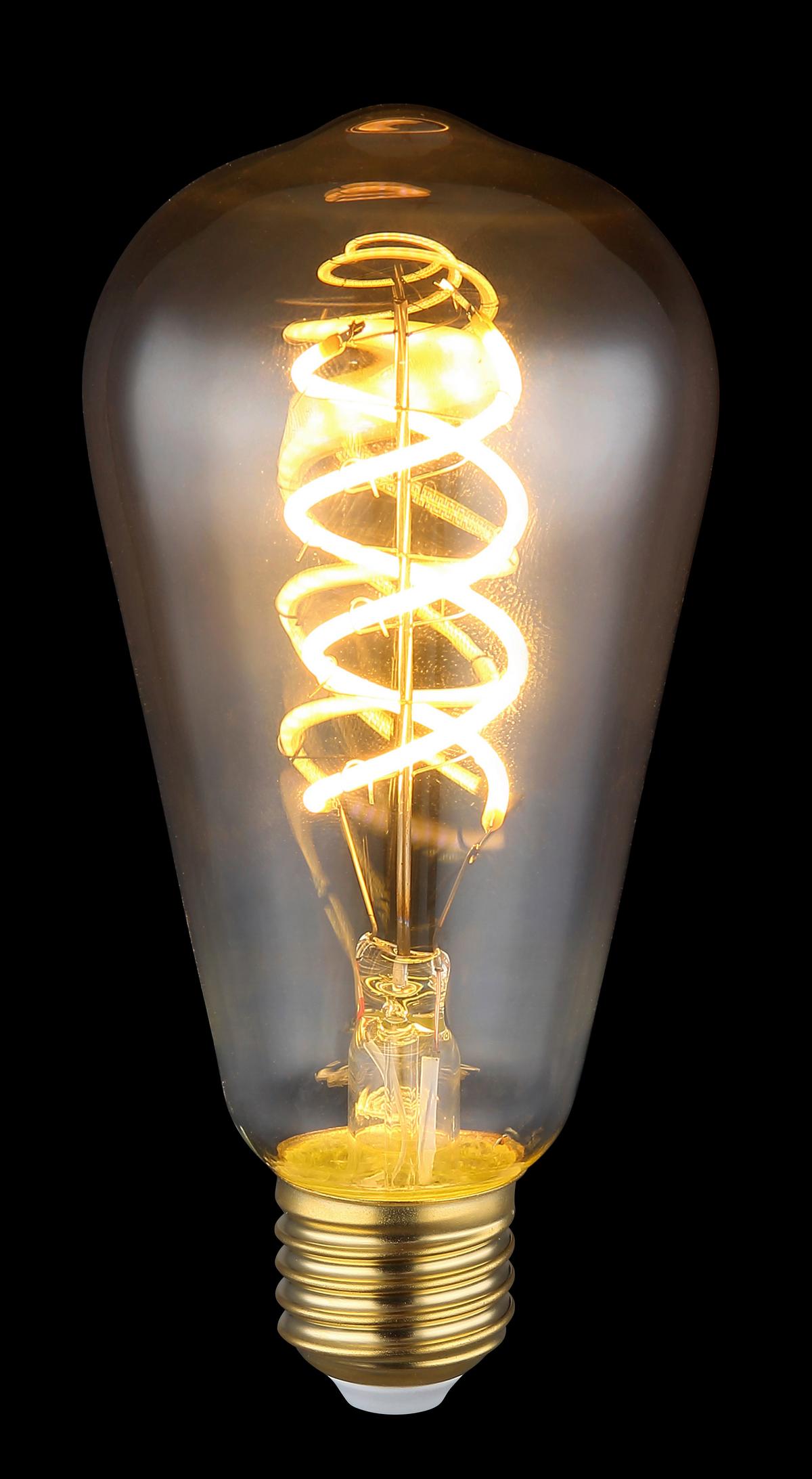 LED-Leuchtmittel 11405FS max. 6,5 Watt - Goldfarben, Glas/Metall (6,4/14,1cm) - Globo