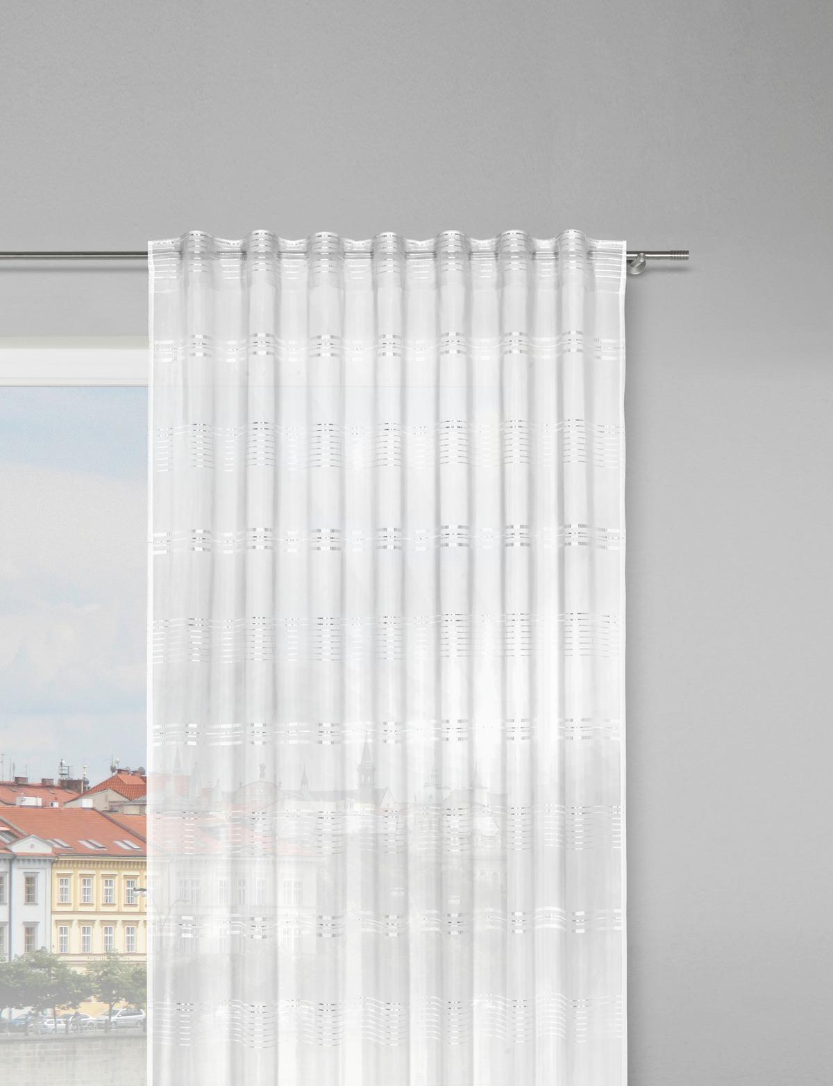Končana Zavesa Louis -Akt- - bela, Konvencionalno, tekstil (140/245cm) - Modern Living