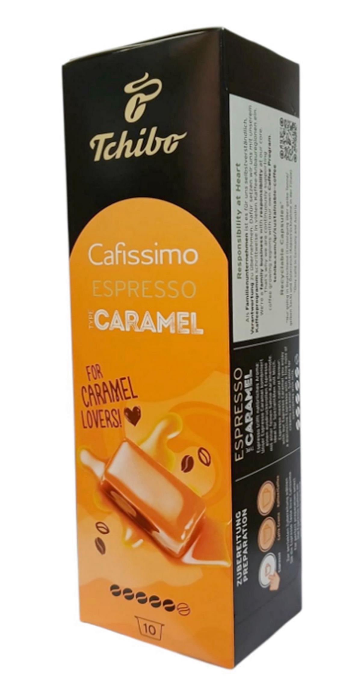 Kávékapszula Tchibo Espresso Karamell - borostyánszínű, papír (0,075kg)
