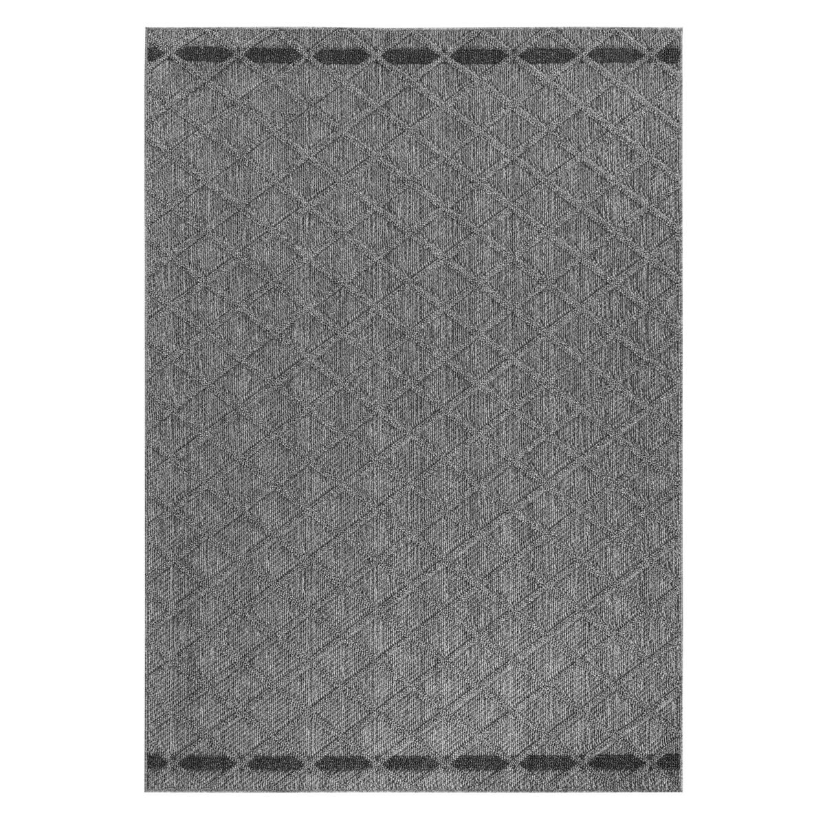 Outdoorteppich Patara Grau ca. 80x150cm - Grau, Design, Textil (80/150cm) - Novel