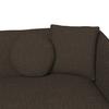 HÖRNSOFFA KIRA - brun/svart, Modern, trä/textil (408/108cm) - Bessagi Home