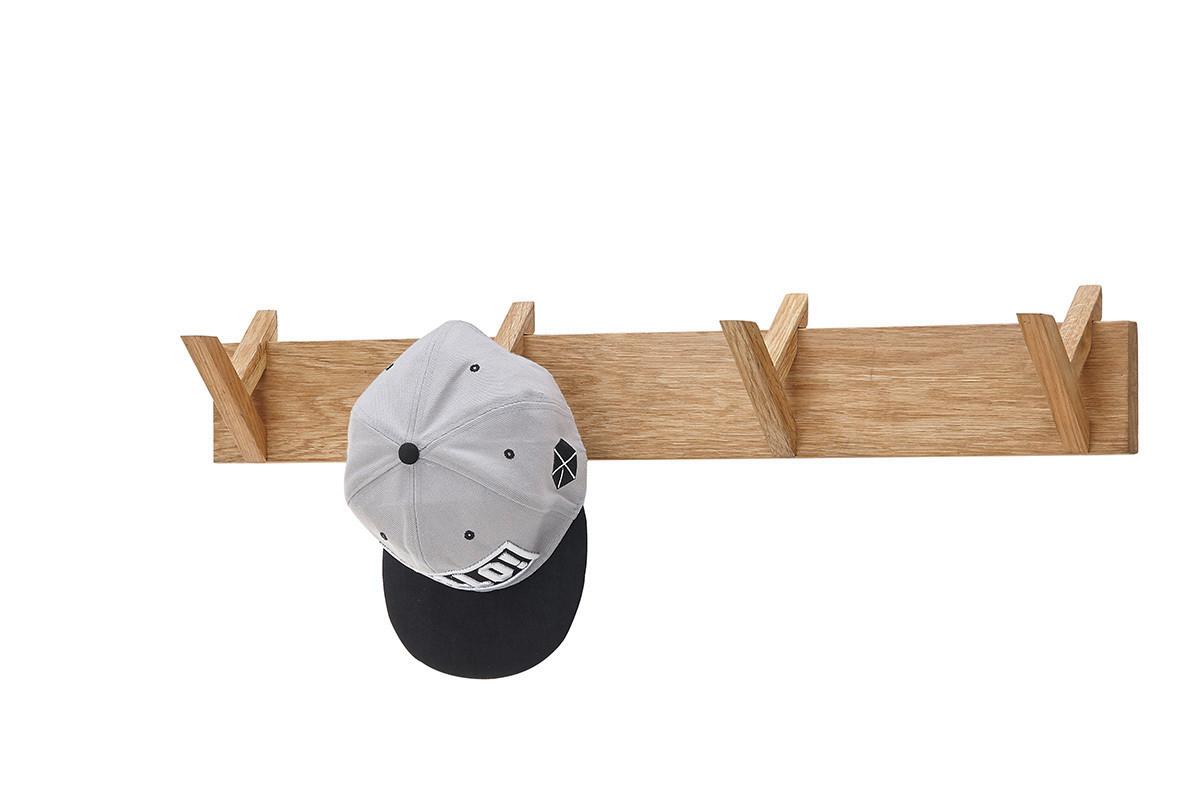 Hakenleiste Bantry in Eichefarben - KONVENTIONELL, Holz (80/13/12cm) - Mömax