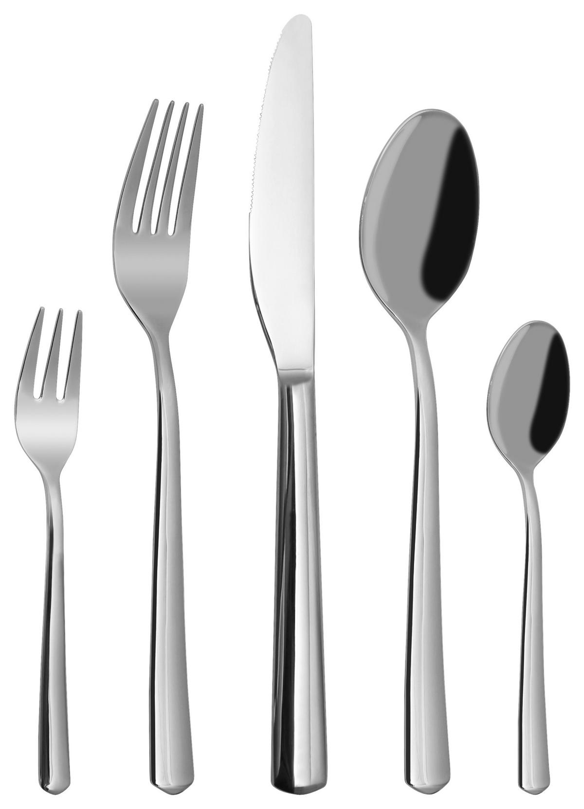 Besteckset Picard Edelstahlfarben, 20-teilig - Edelstahlfarben, KONVENTIONELL, Metall - Mömax