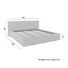 STOPPAD SÄNG SERENA - svart/grå, Modern, metall/trämaterial (180/200cm) - Bessagi Home