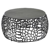 Klubska Miza Wohnling - črna, Design, kovina (66/66/30cm) - MID.YOU