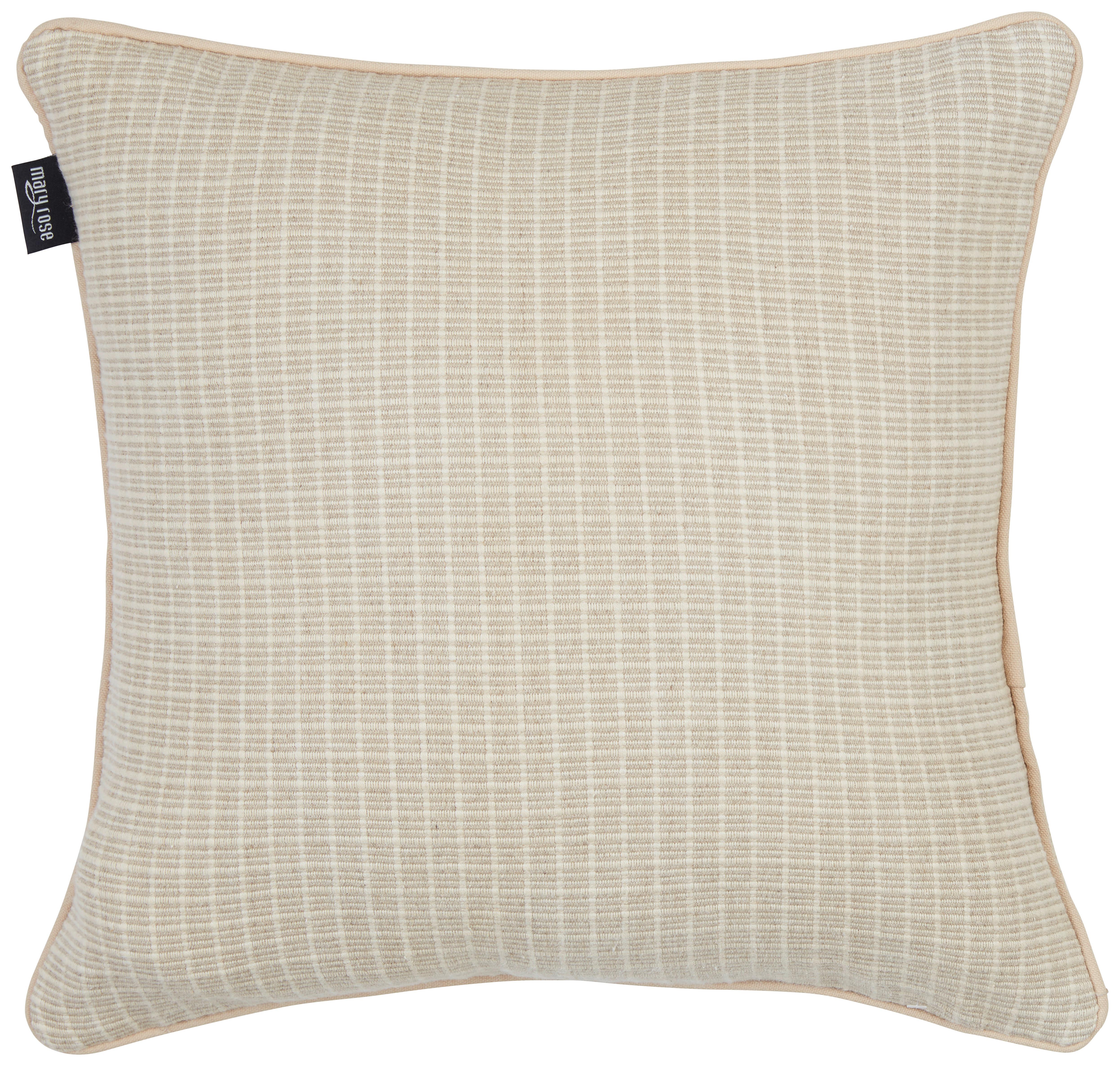 Zierkissen Willow in Naturfarben ca. 45x45cm - Naturfarben, MODERN, Textil (45/45cm) - Mary's