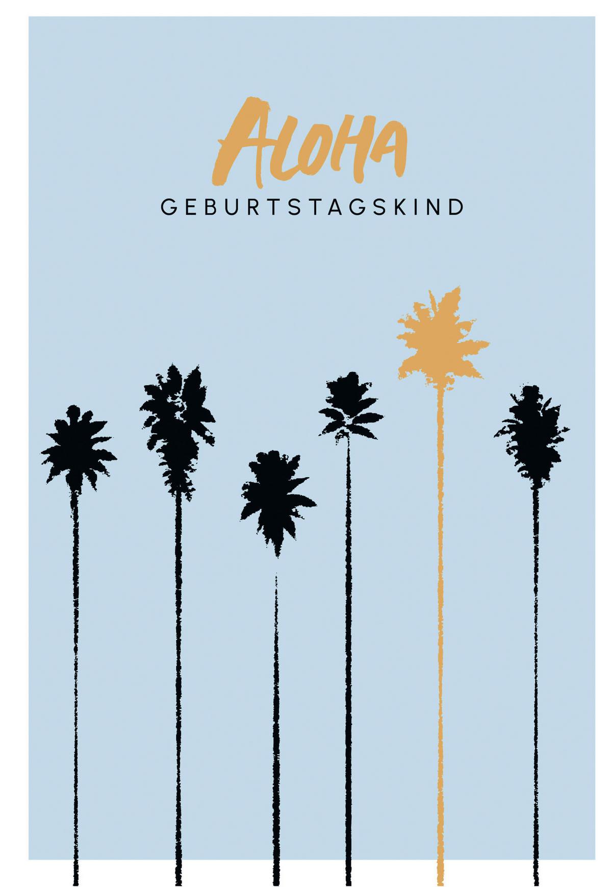 Glückwunschkarte Edelschwarz Multicolor - Basics, Papier (13/18cm)