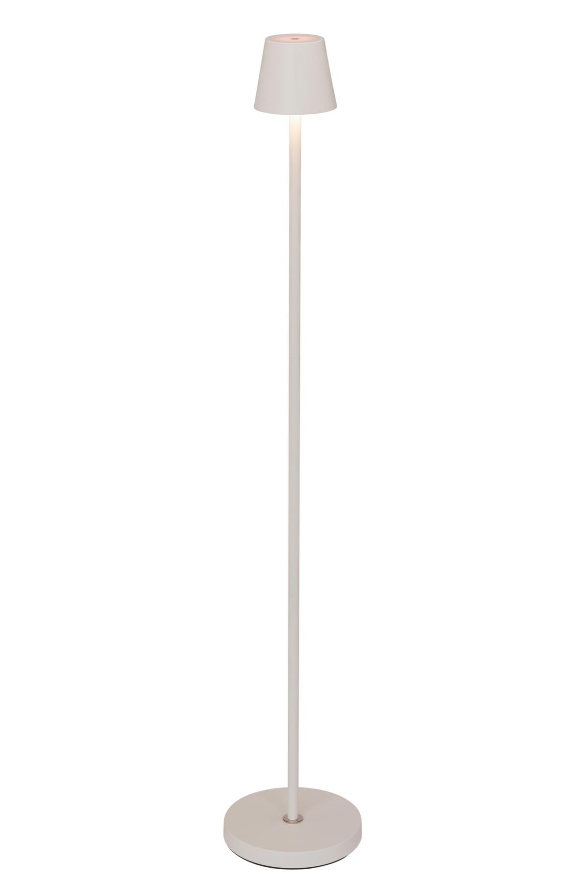 AKUMULATOROWA LAMPA STOJĄCA SEATTLE *SBN* - biały, Konventionell, metal (20/117cm) - Novel