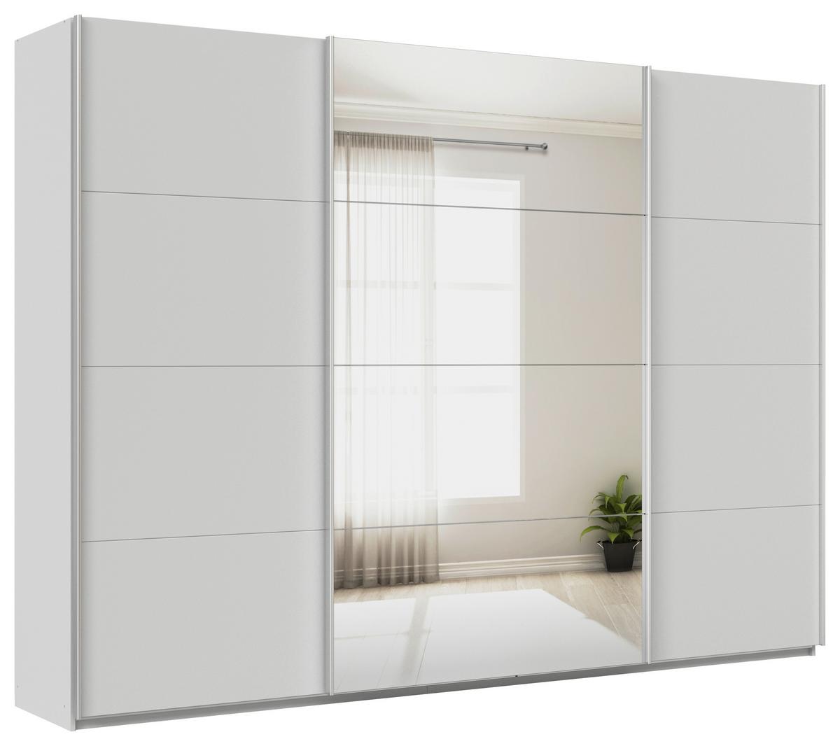 Ormar S Kliznim Vratima Feldkirch - srebrne boje/svijetlo siva, Moderno, drvni materijal/metal (315/229/62cm)