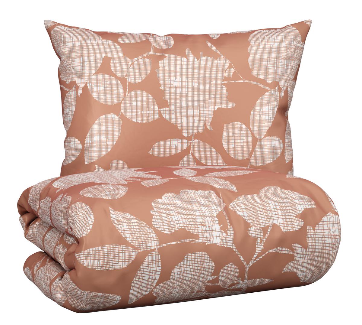 Bettwäsche Thea ca.210x160cm - Orange, Konventionell, Textil (160/210cm) - Premium Living