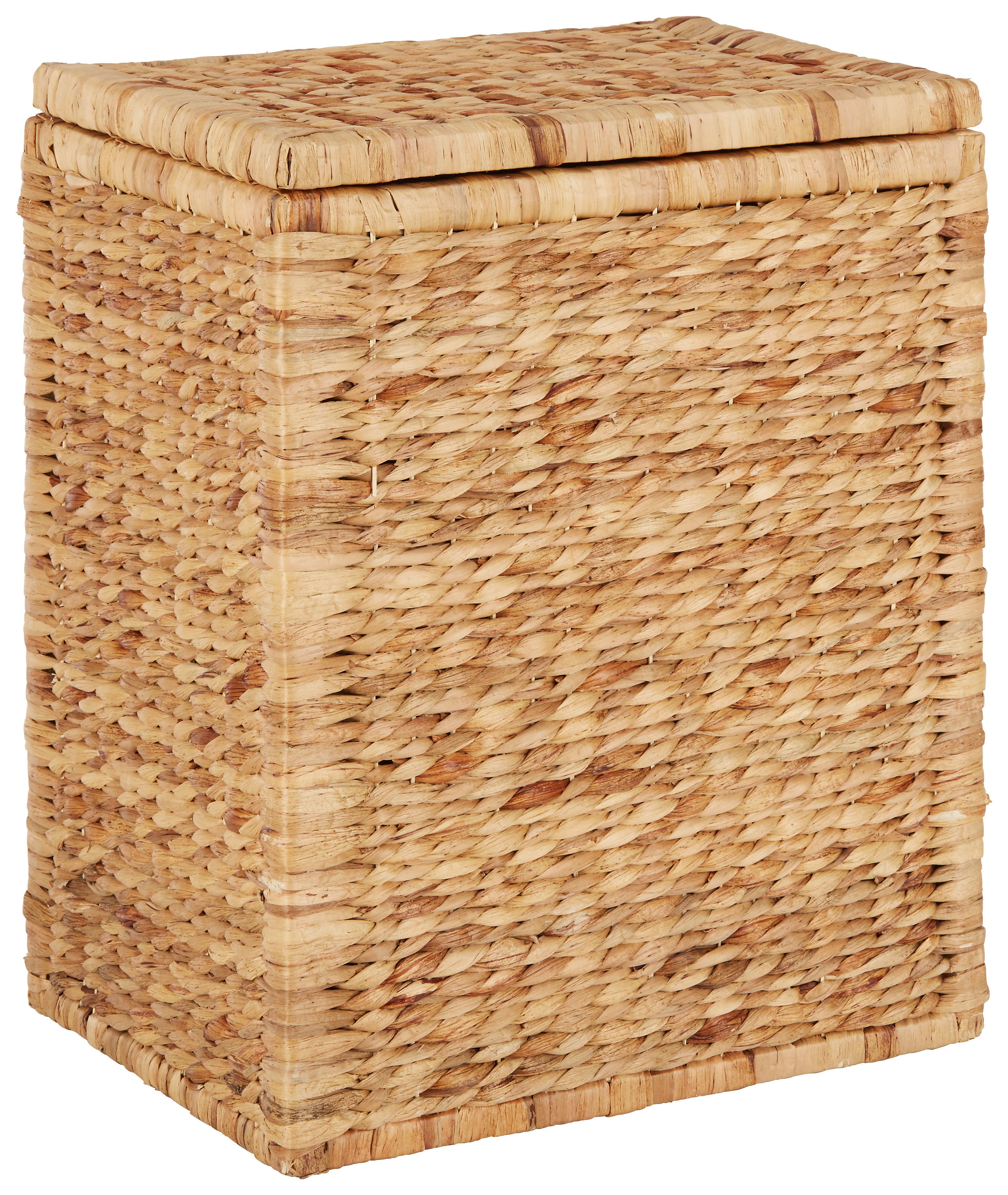 Wäschetonne Max in Naturfarben - M - Naturfarben, ROMANTIK / LANDHAUS, Naturmaterialien/Textil (46/59/34cm) - Zandiara