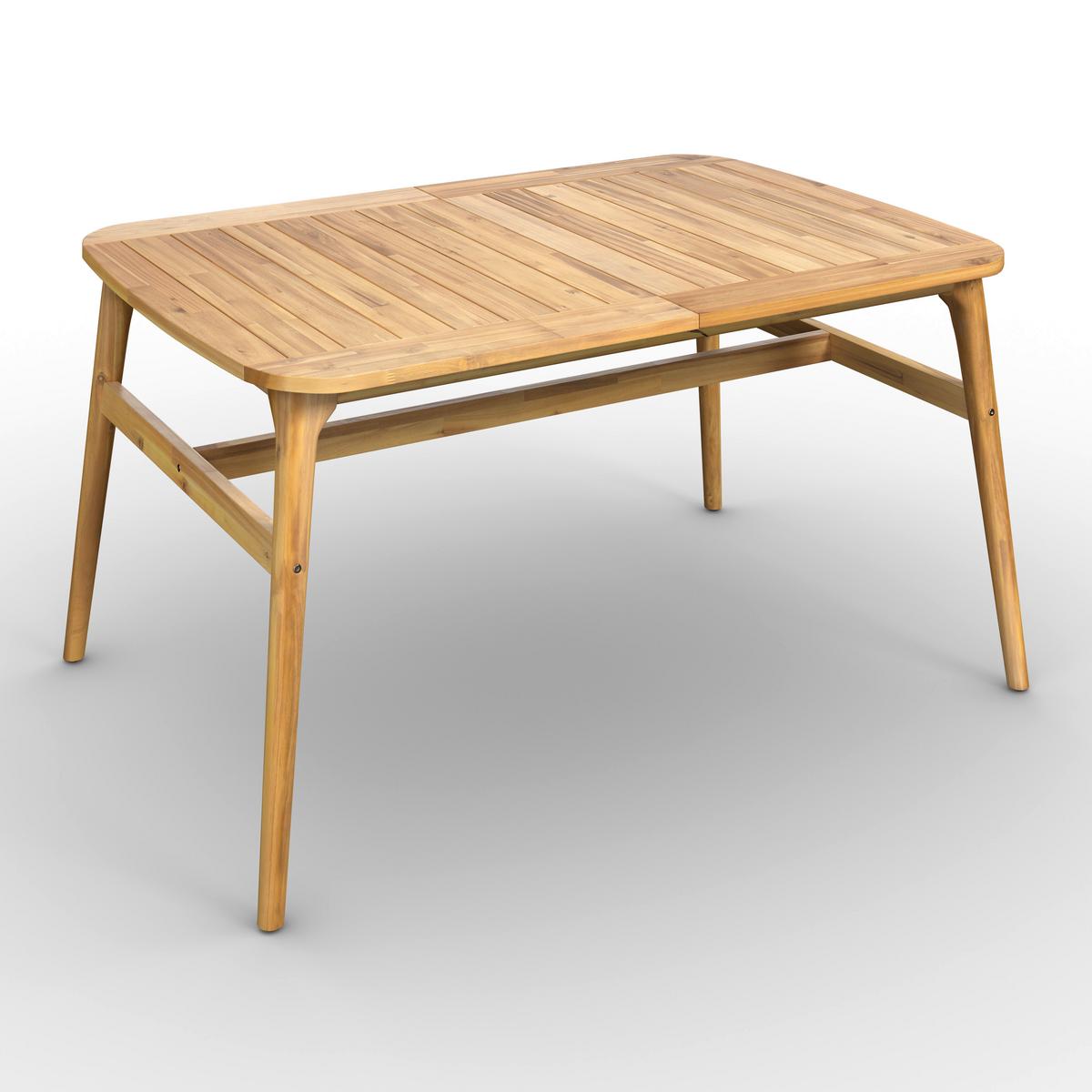 Vrtna Miza Nicola, Barva Tikovine, 160-200x90 - barva tikovine, Moderno, les (160-200/100/76cm) - Bessagi Garden