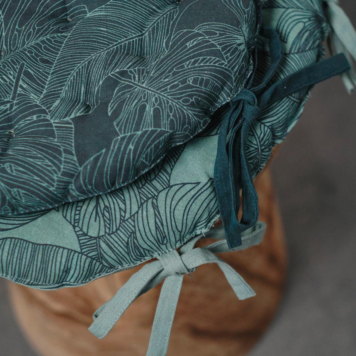Pernă pentru șezut Magdalena Palma - verde, textil (40/4cm)