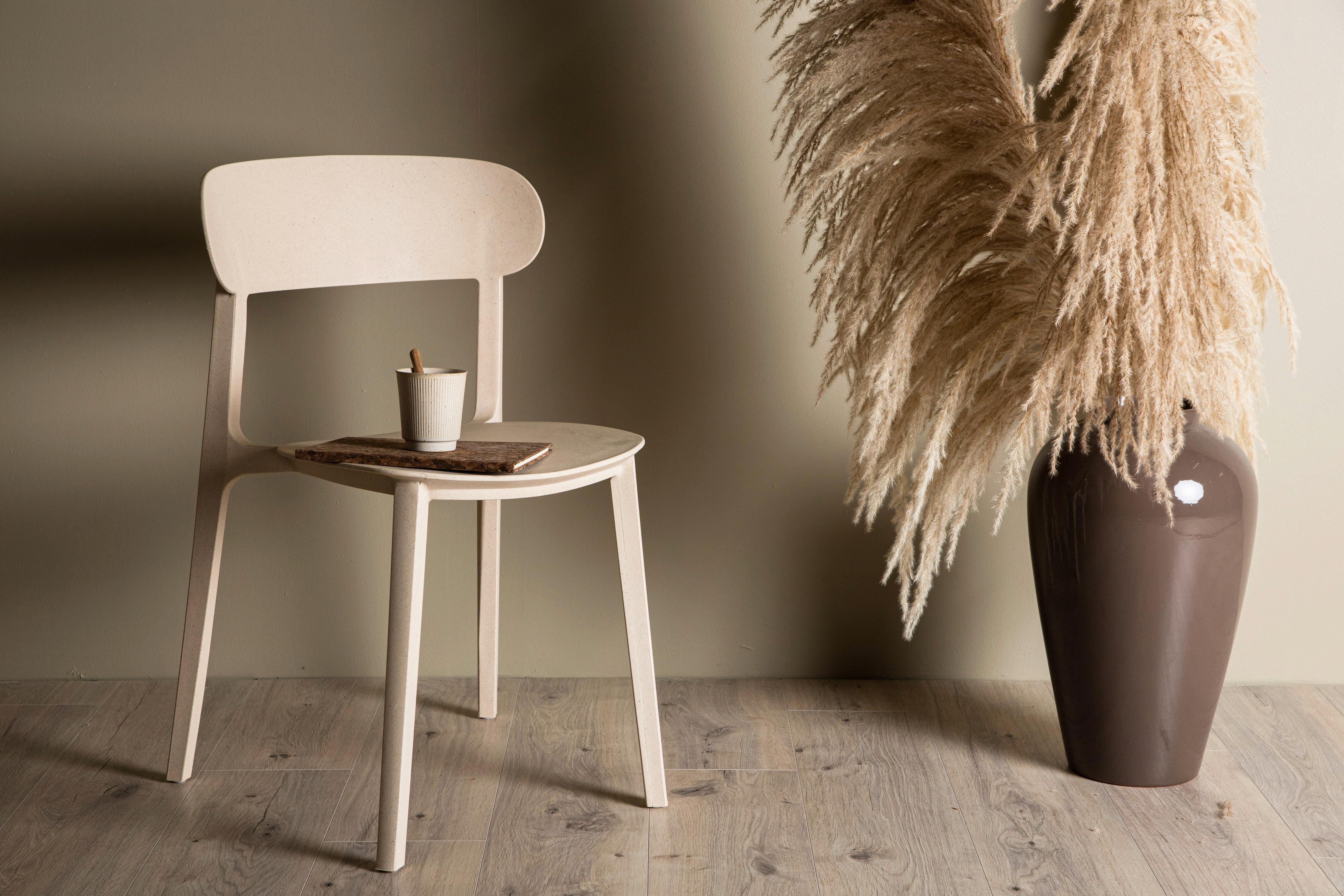 Stuhl-2er Set Åstol ca. 50x78,5x52 cm Beige - Beige, Design, Holz/Kunststoff (50/78,5/52cm) - Livetastic