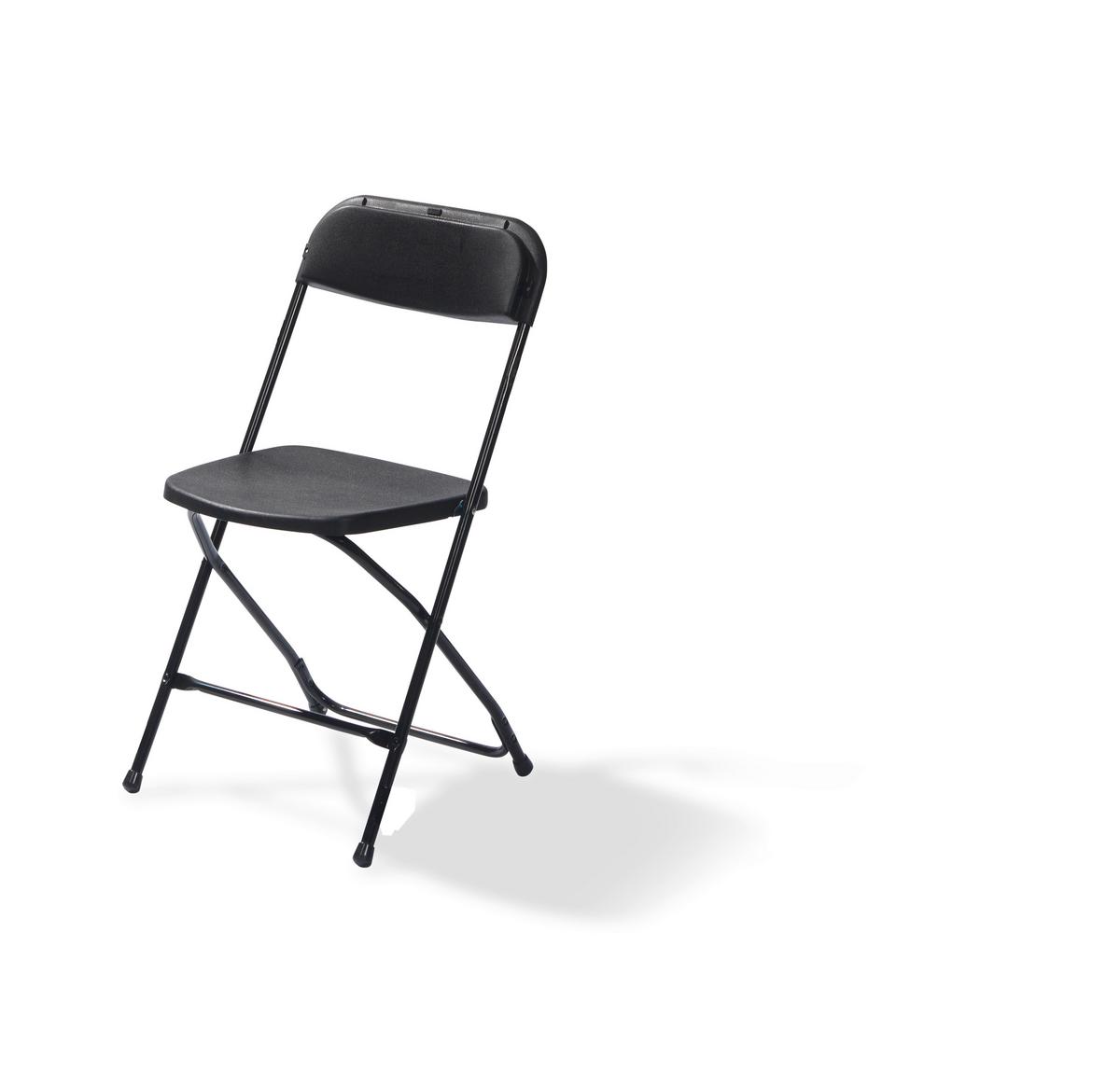 Gartenklapsessel 7er -Set in Schwarz, Stahl, faltbar - Schwarz, LIFESTYLE, Kunststoff/Metall (43/80/49cm) - Gardenson