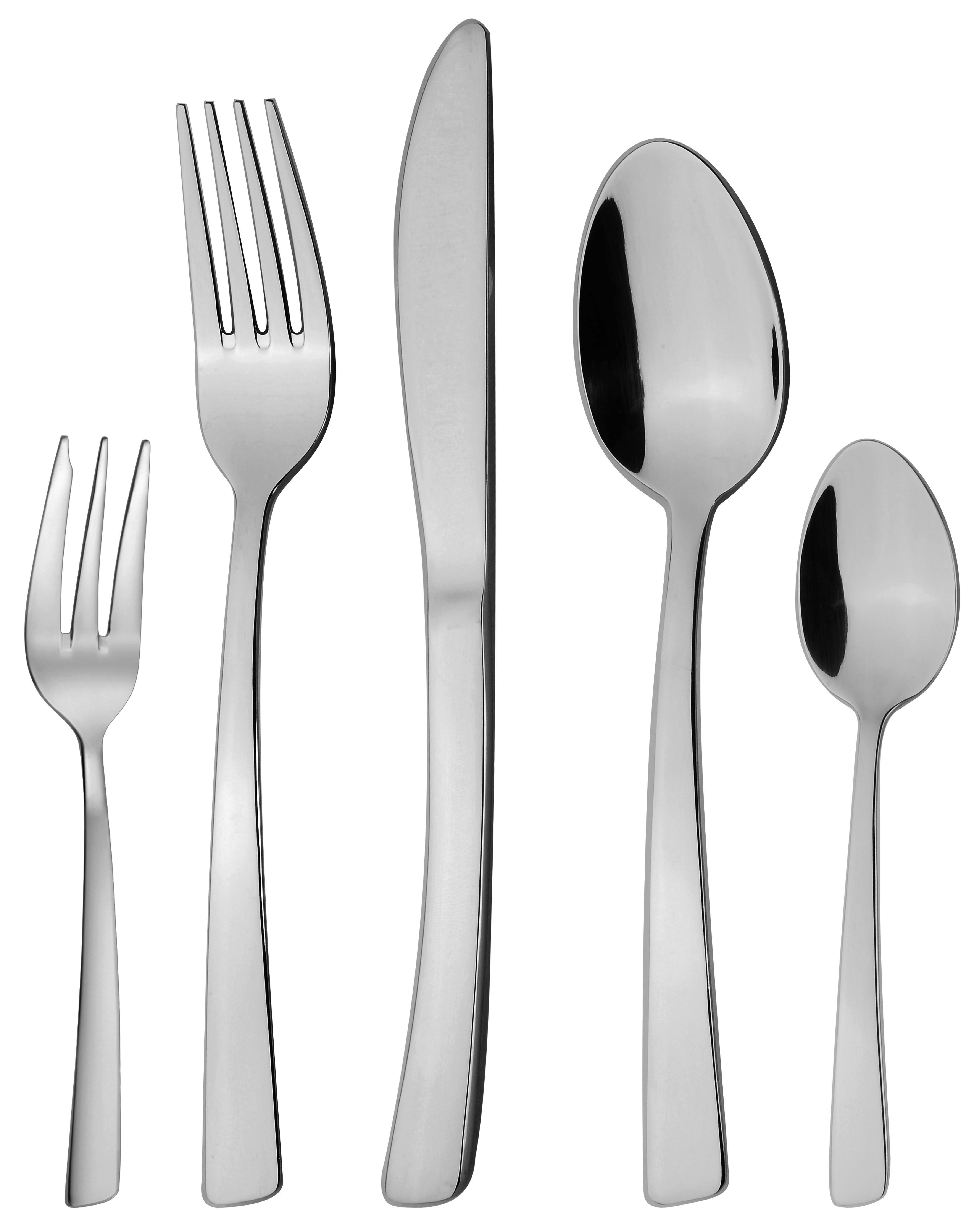 Pribor Za Jelo Set 30/1 Anna - boja nerđajućeg čelika, Konvencionalno, metal - Mömax