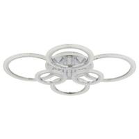 Led-deckenleuchte 67366-48 Salinas - Klar/Chromfarben, Design, Kunststoff/Metall (78/60,5/11,5cm) - Globo