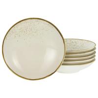Set Globokih Krožnikov Nature Collection, 6-Delni - krem barve, Basics, keramika (22cm) - Creatable
