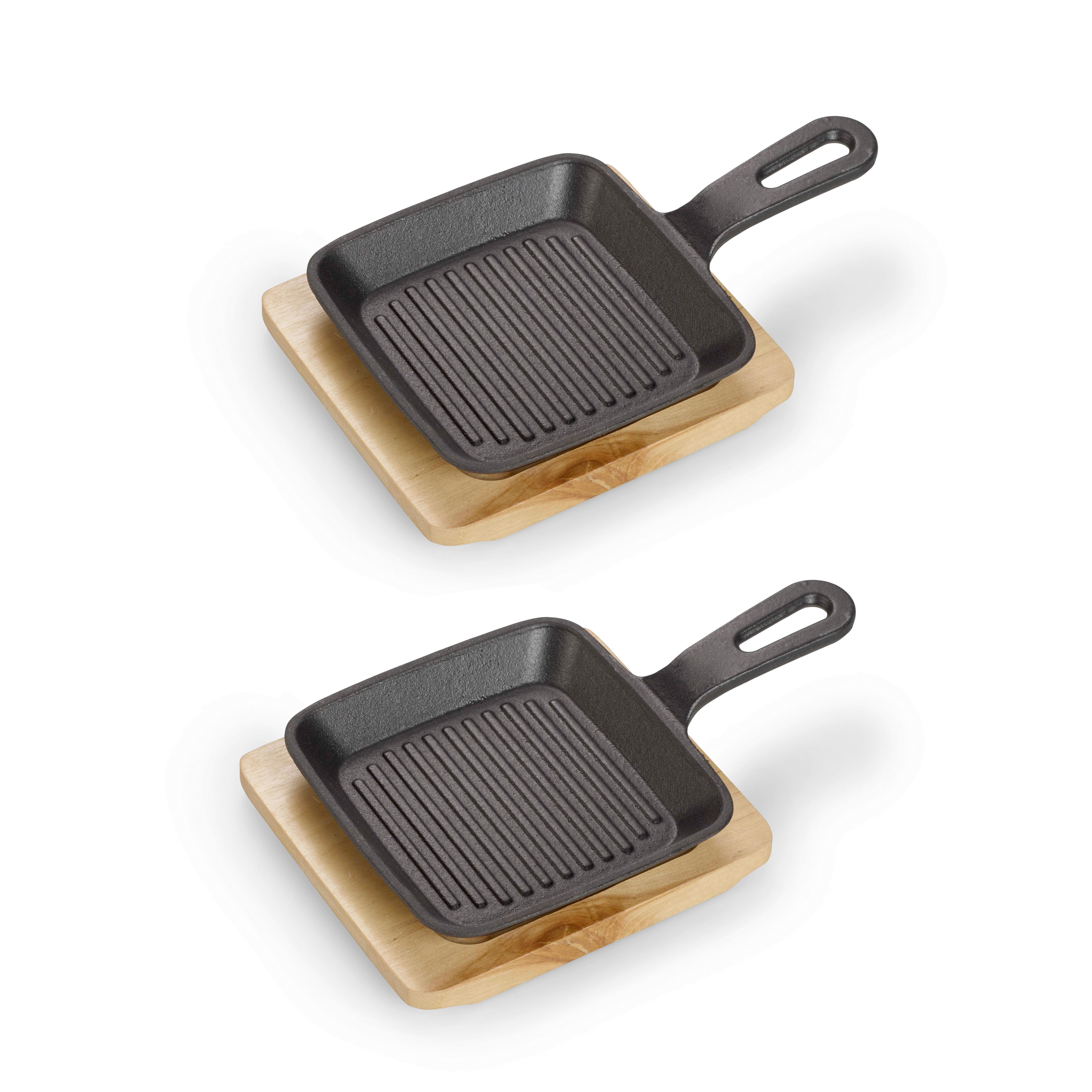 Servirna Ponev Blackstyle, 2 Kos - črna, Basics, kovina (22,2/13,6/2,2cm) - Echtwerk