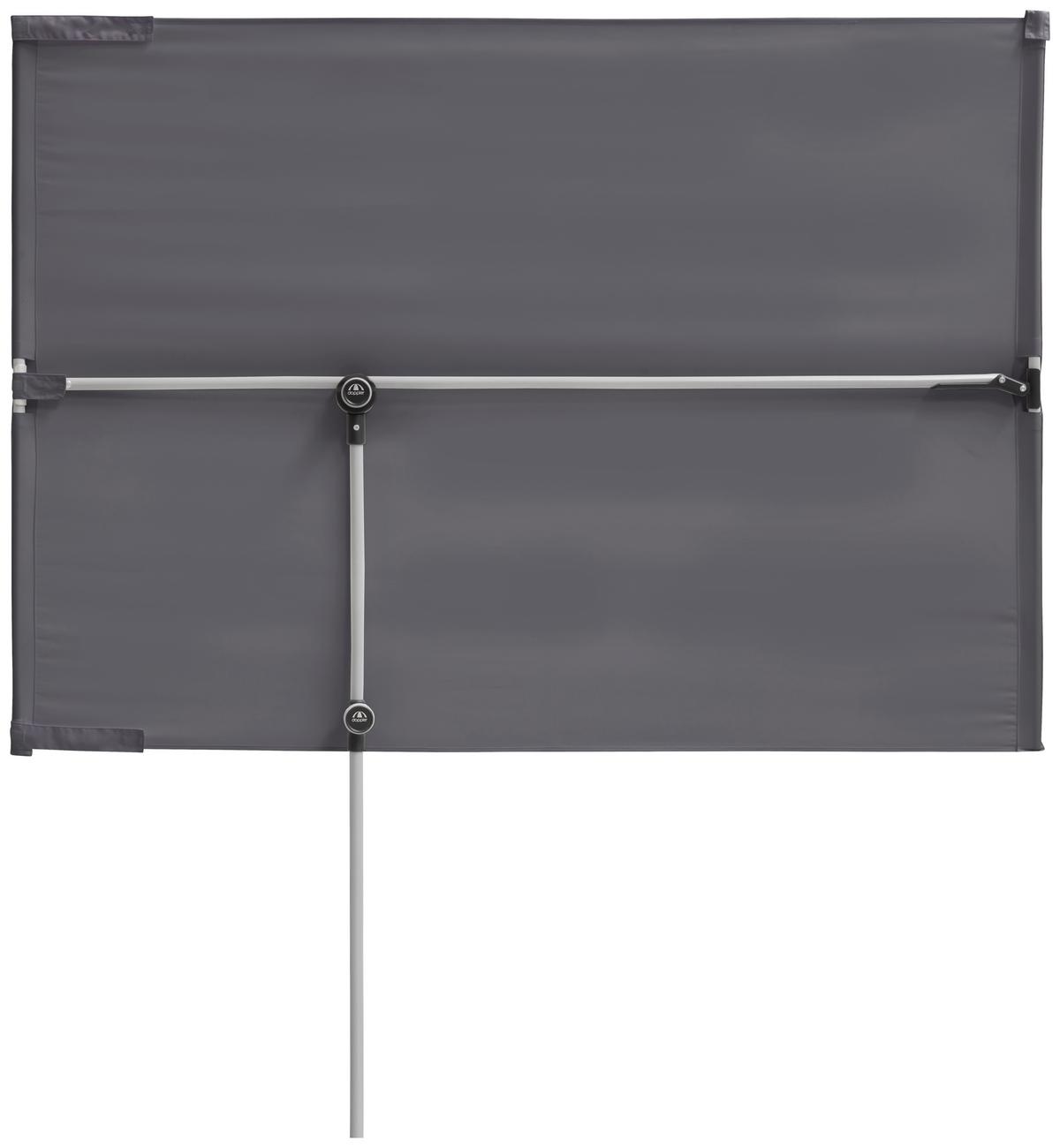 Sonnenschirm Active Balkonblende ca. 130x180cm - Anthrazit/Alufarben, Design, Textil/Metall (130/180cm) - KNIRPS