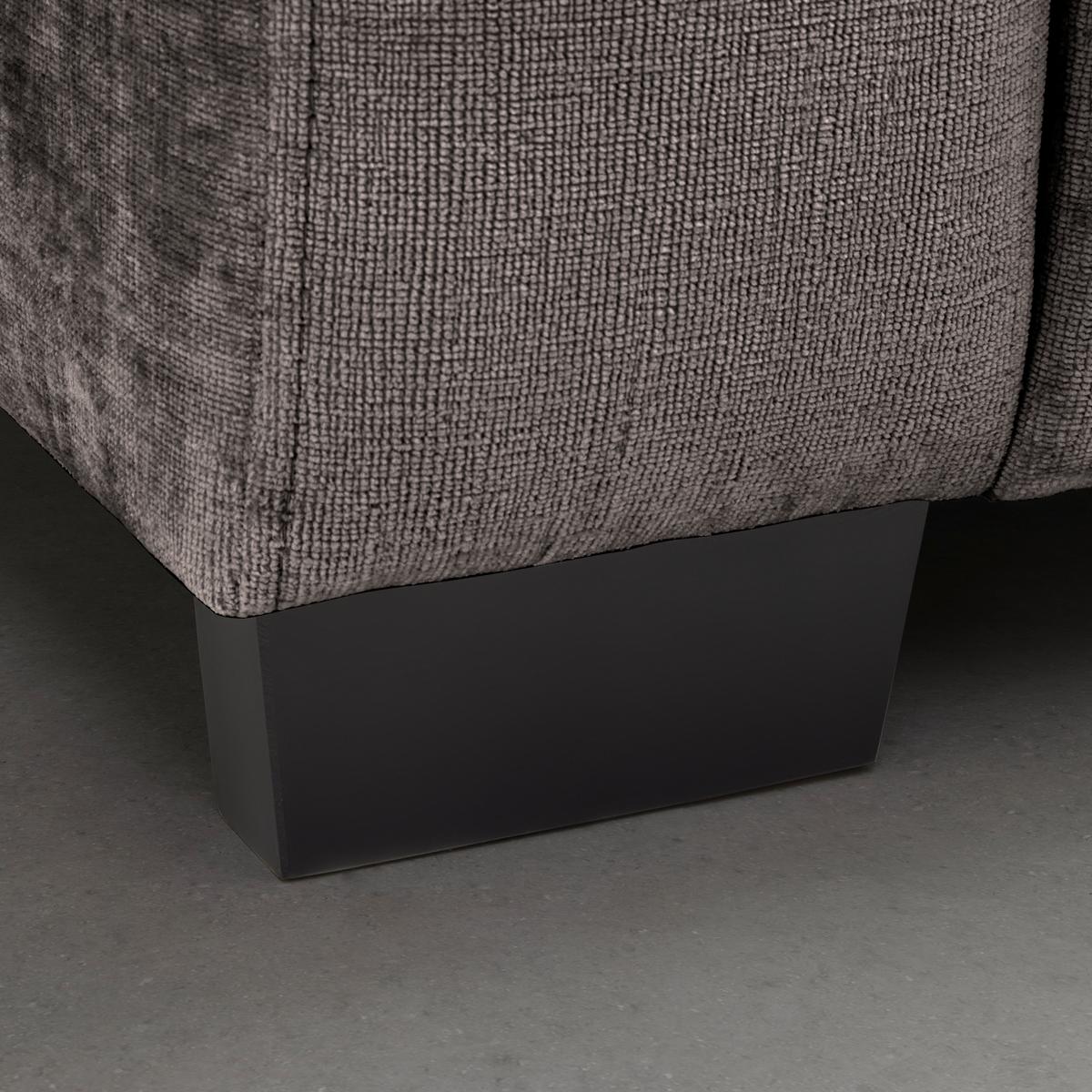 Bigsofa Matteo Grau - Schwarz/Grau, MODERN, Holz (246/93/124cm) - Based