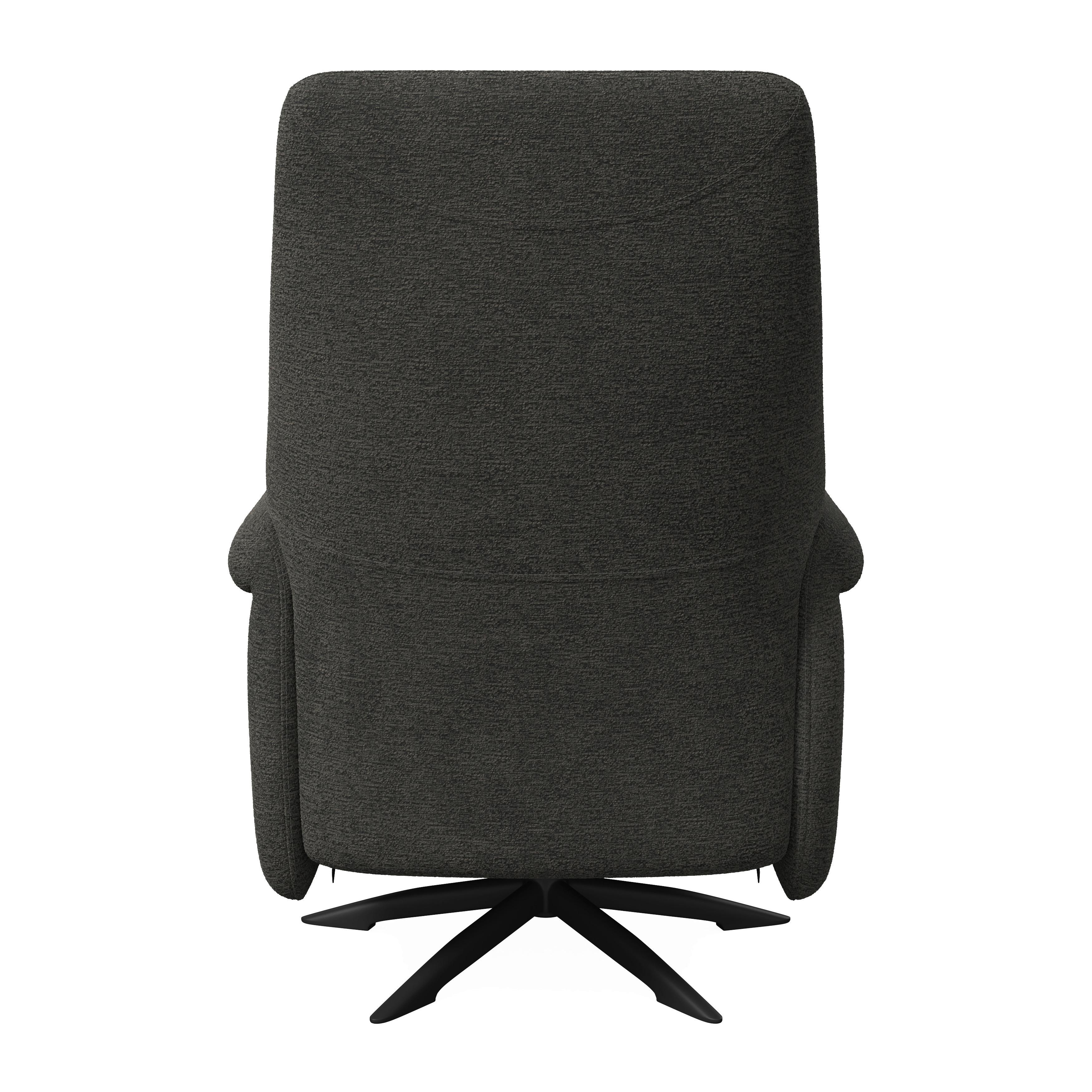 RELAXFÅTÖLJ ALICE - mörkgrå/svart, Modern, metall/trä (76/110/94cm) - Bessagi Home