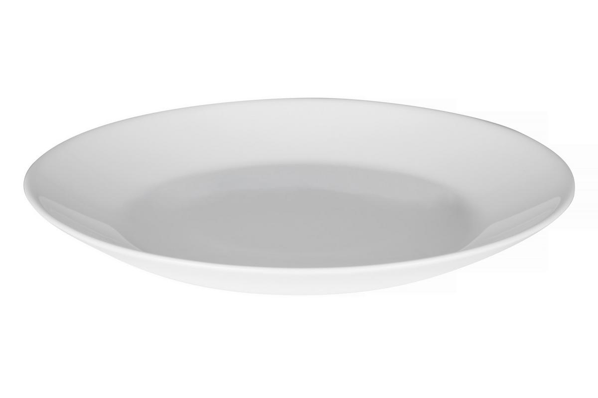 TALERZ OBIADOWY BRIGITTE - biały, Konventionell, szkło (25cm) - Based